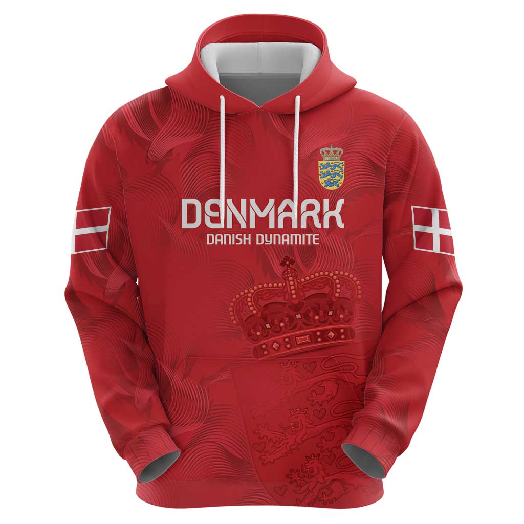 Custom Denmark Football Hoodie With Coat of Arm LT9