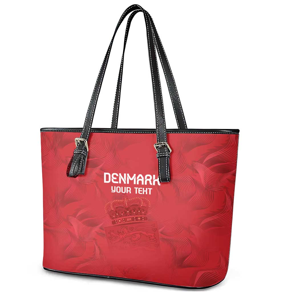 Custom Denmark Football Leather Tote Bag With Coat of Arm LT9