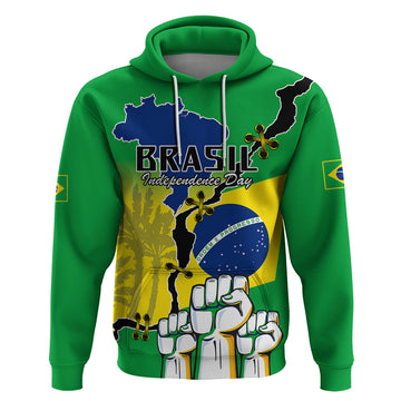 Personalised Brasil Hoodie Feliz Dia da Independencia LT9