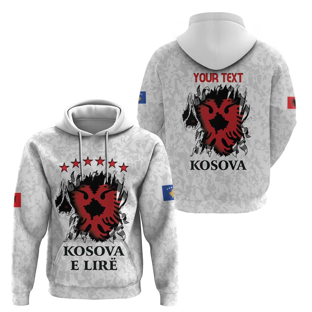 Personalized Kosova E Lire Hoodie Kosova Albanian Flag LT9