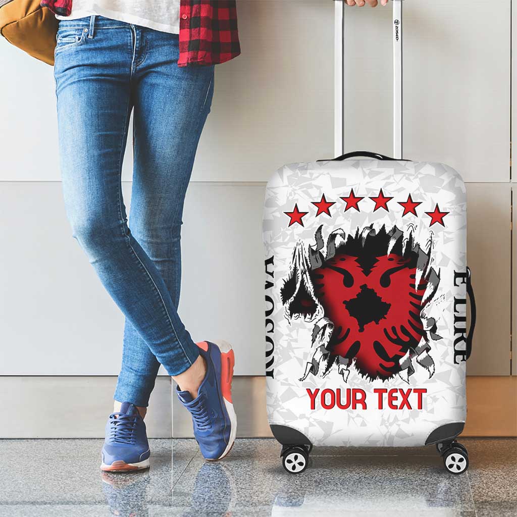 Personalized Kosova E Lire Luggage Cover Kosova Albanian Flag LT9