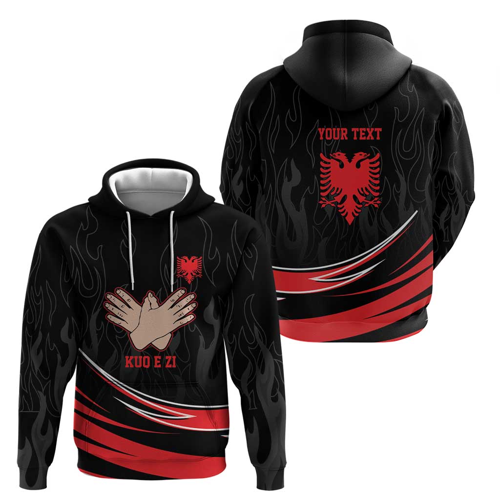 Personalized Shqipe Albania Nation Flag Hoodie Kuq E Zi Tiranaproud Albanian LT9
