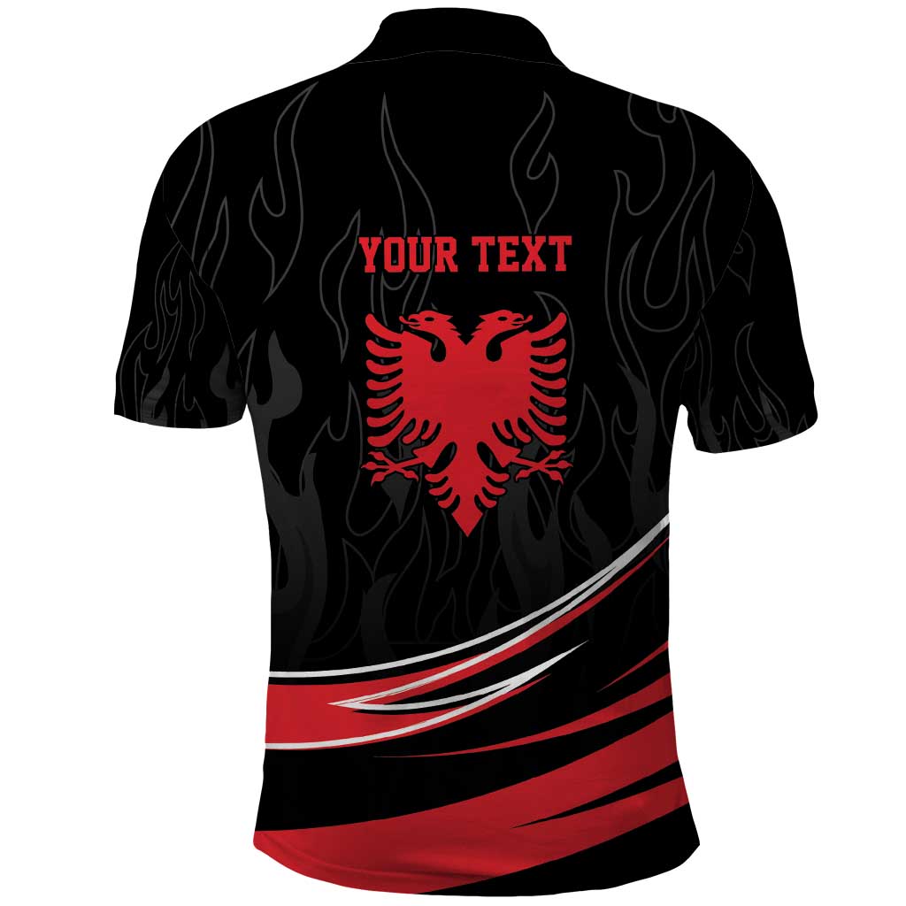 Personalized Shqipe Albania Nation Flag Polo Shirt Kuq E Zi Tiranaproud Albanian LT9