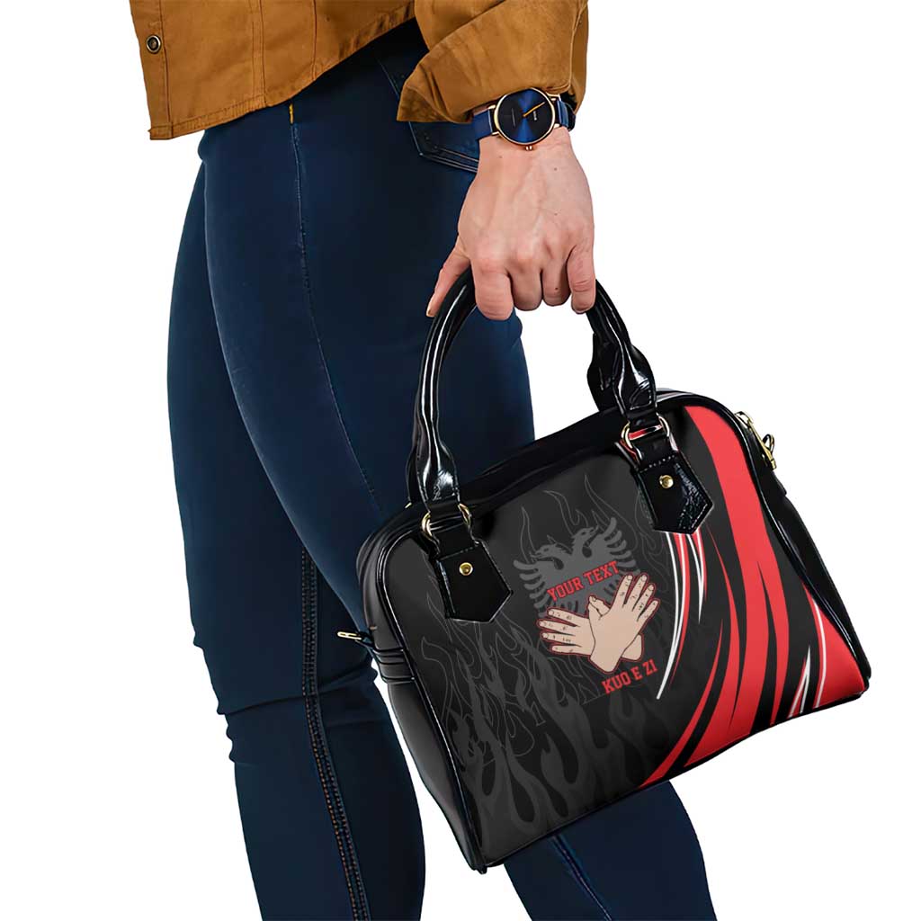 Personalized Shqipe Albania Nation Flag Shoulder Handbag Kuq E Zi Tiranaproud Albanian LT9