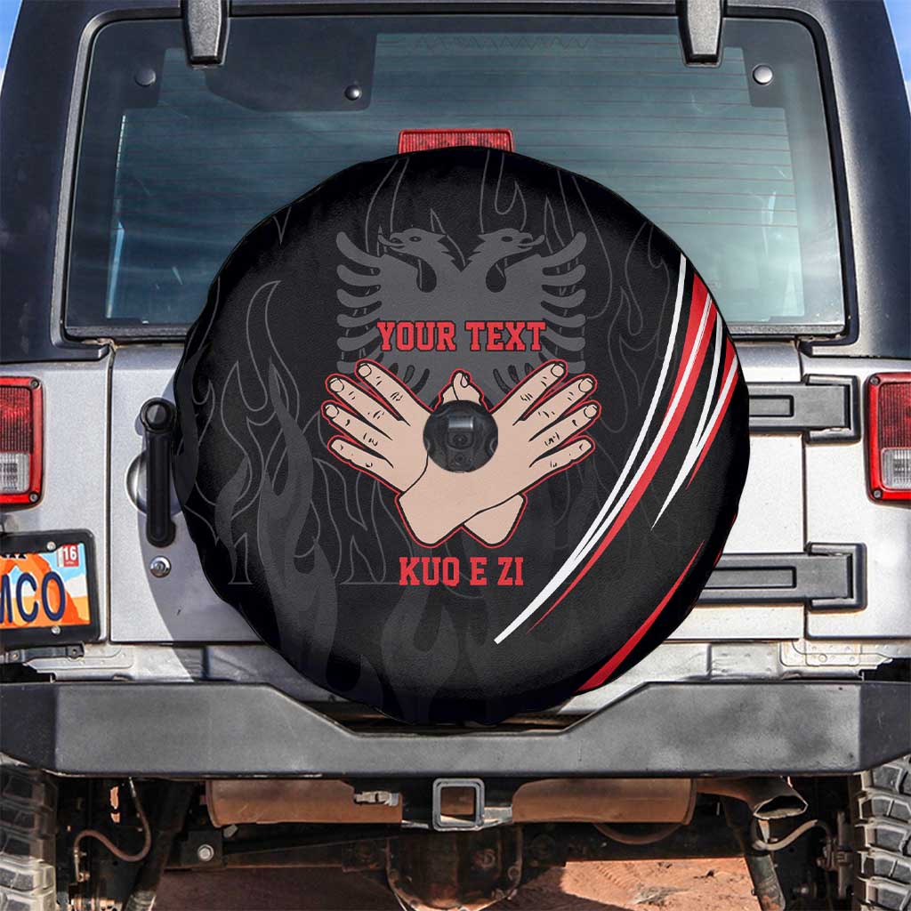 Personalized Shqipe Albania Nation Flag Spare Tire Cover Kuq E Zi Tiranaproud Albanian LT9