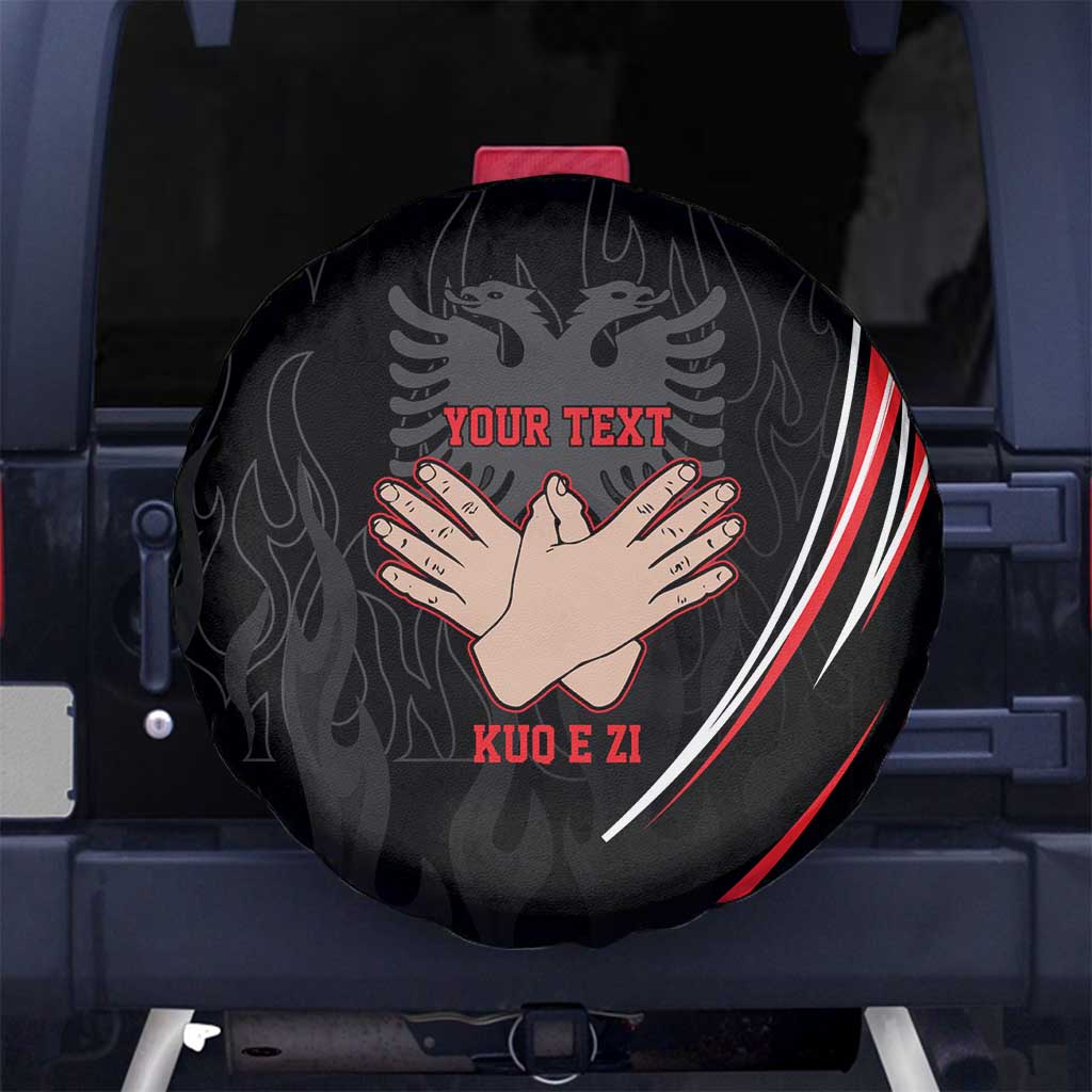 Personalized Shqipe Albania Nation Flag Spare Tire Cover Kuq E Zi Tiranaproud Albanian LT9