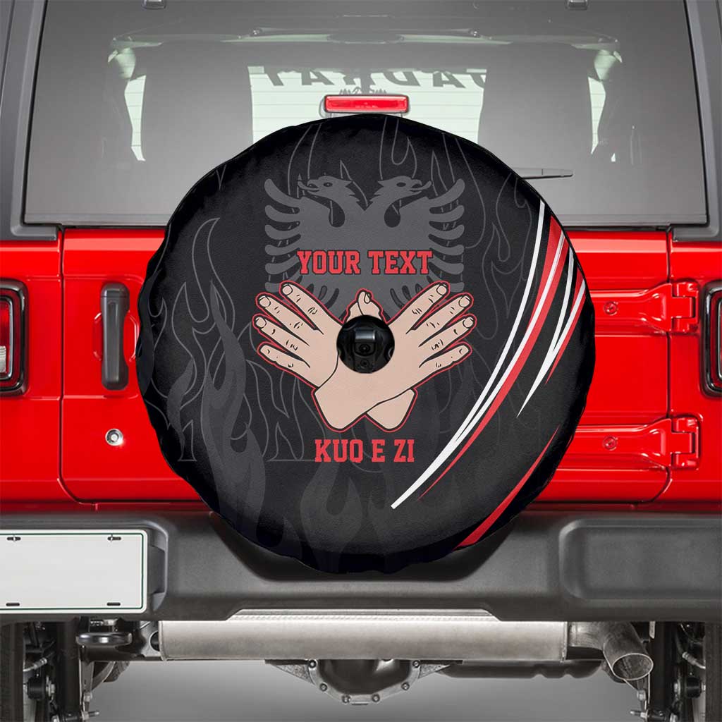 Personalized Shqipe Albania Nation Flag Spare Tire Cover Kuq E Zi Tiranaproud Albanian LT9