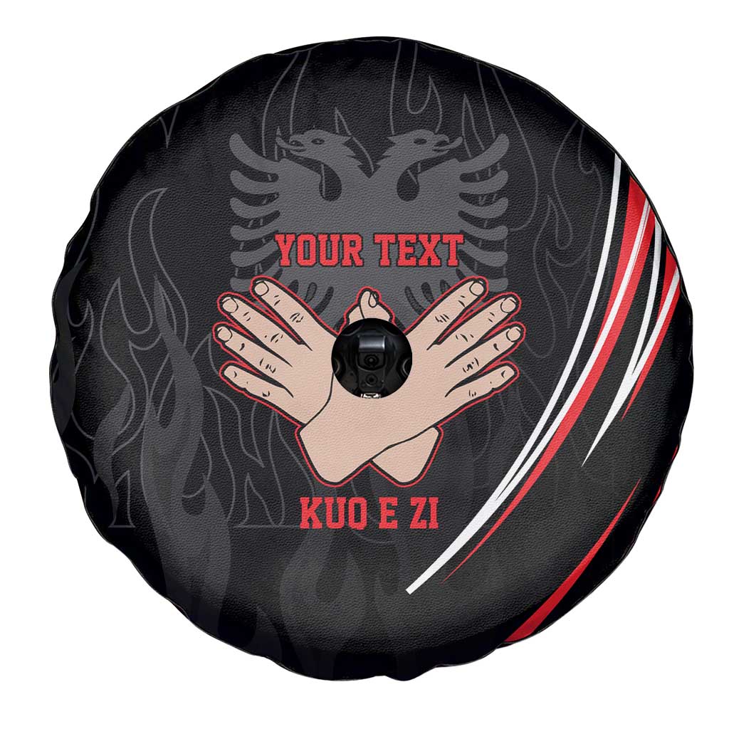 Personalized Shqipe Albania Nation Flag Spare Tire Cover Kuq E Zi Tiranaproud Albanian LT9