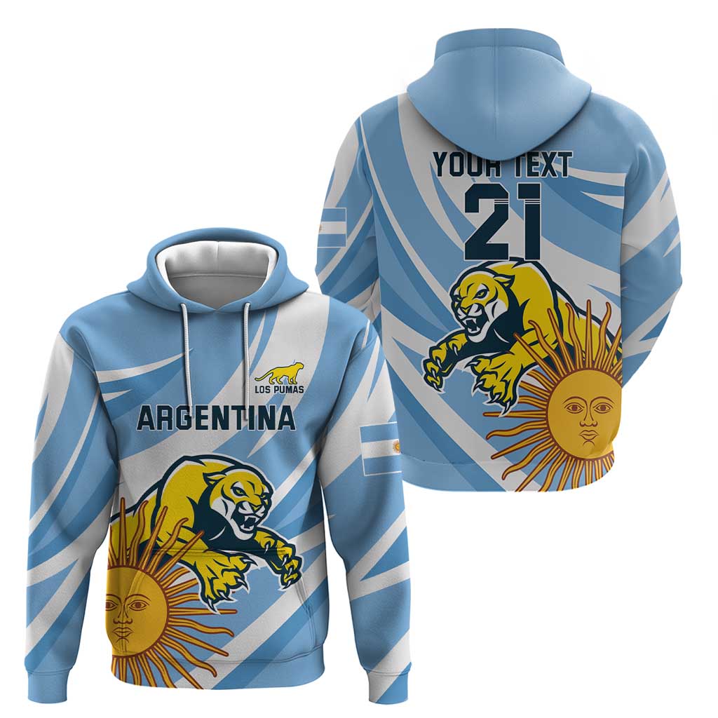 Custom Argentina Rugby Champion Hoodie Los Puma with Sporty Style LT9