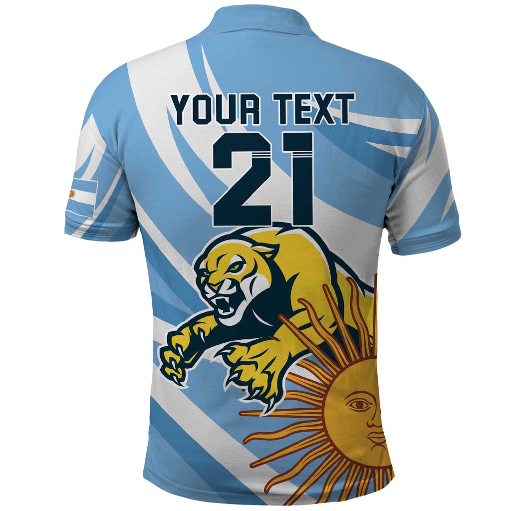 Custom Argentina Rugby Champion Polo Shirt Los Puma with Sporty Style LT9