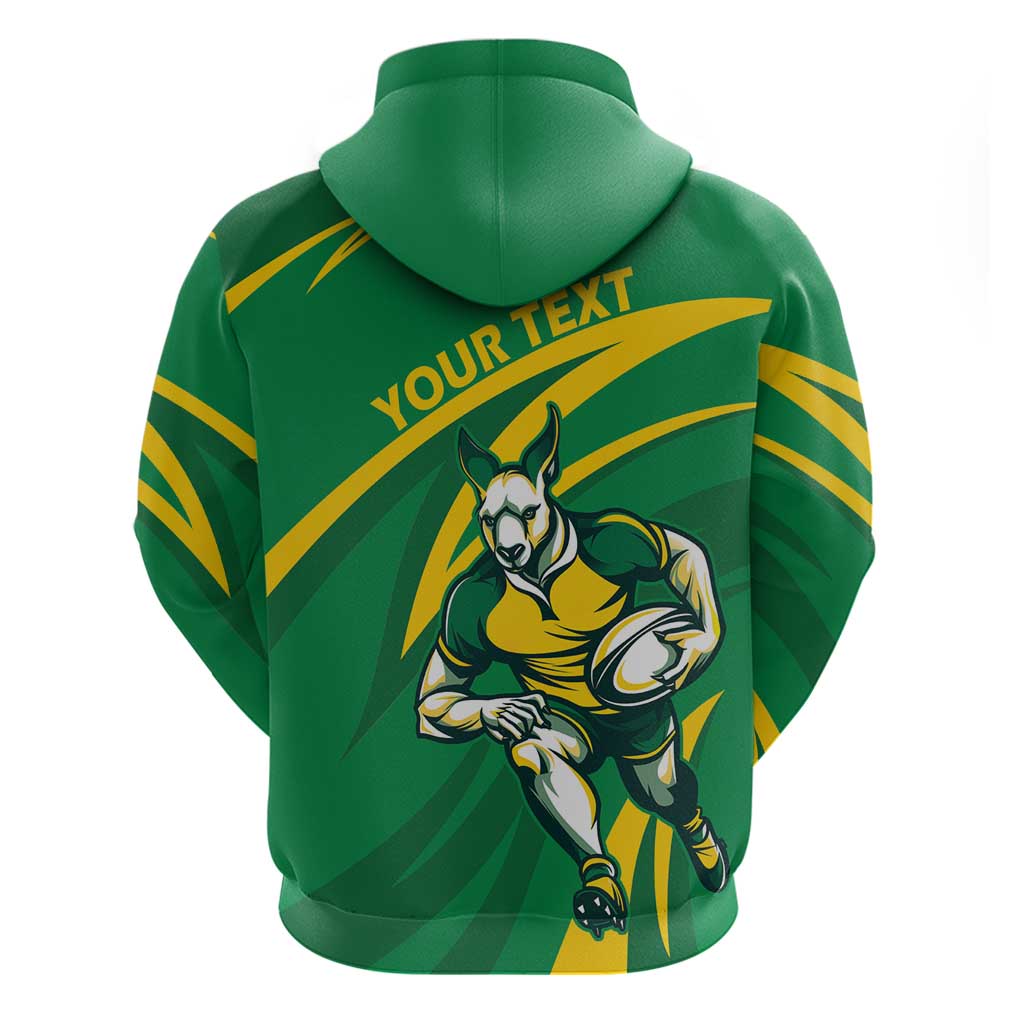 Personalized Australia Rugby Champion Hoodie Wallabies Mascot with Sporty Style LT9