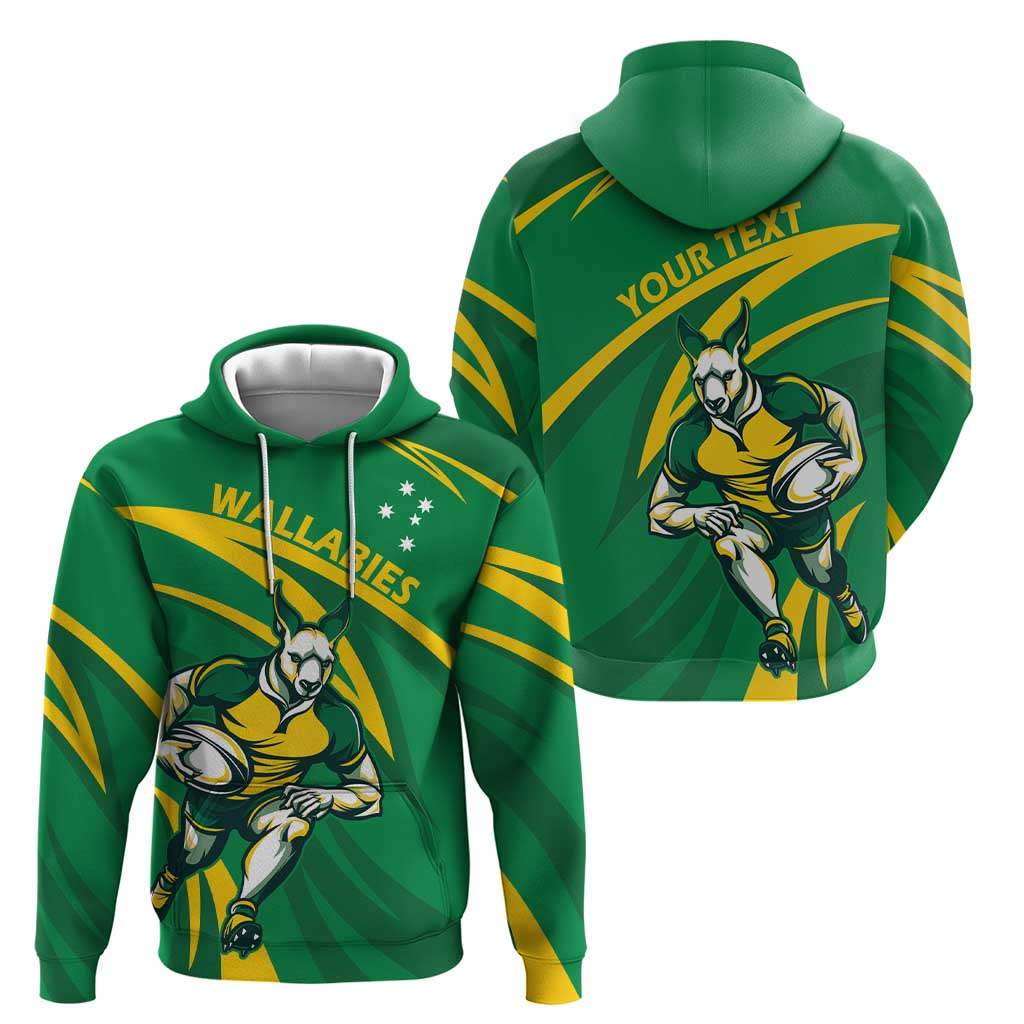 Personalized Australia Rugby Champion Hoodie Wallabies Mascot with Sporty Style LT9
