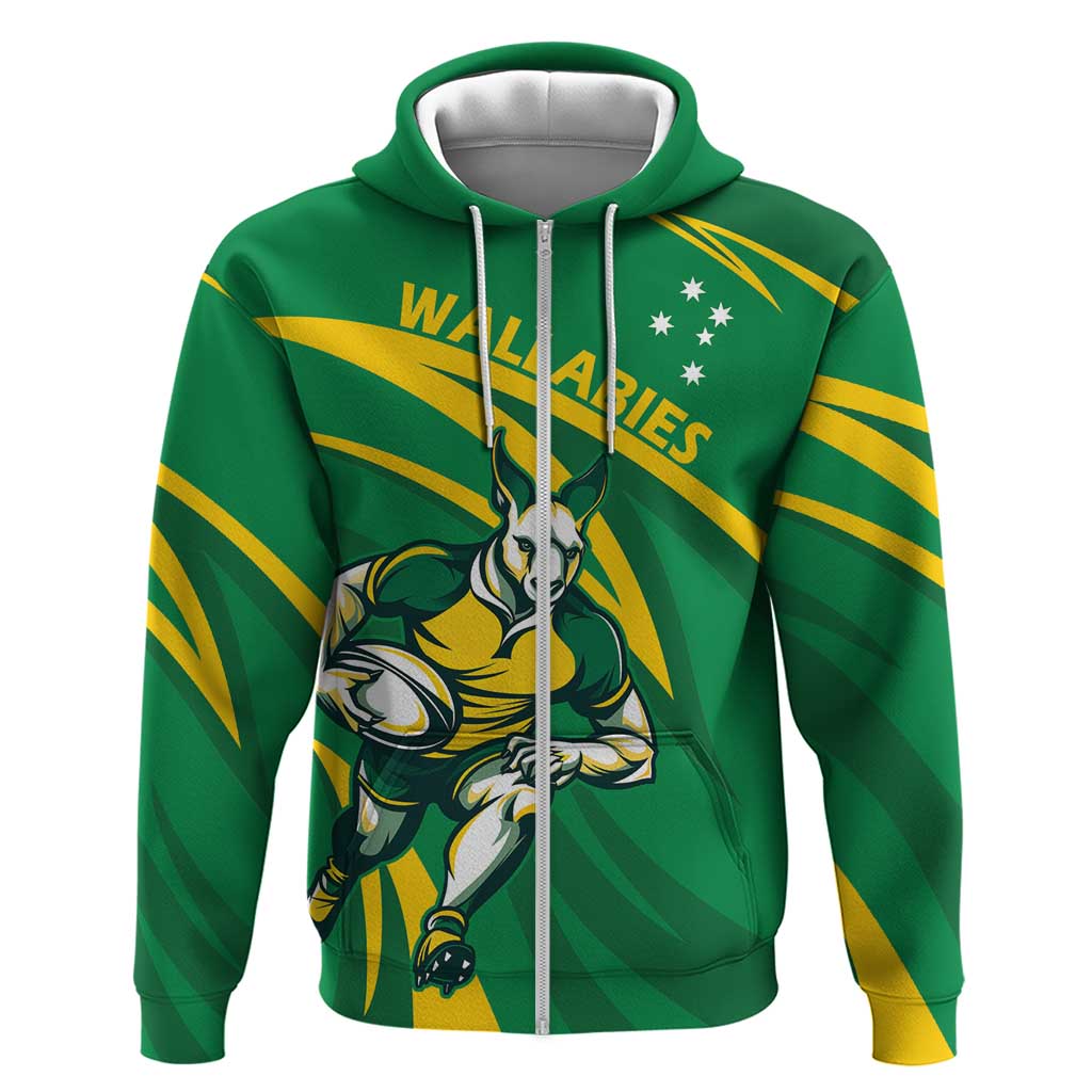 Personalized Australia Rugby Champion Hoodie Wallabies Mascot with Sporty Style LT9