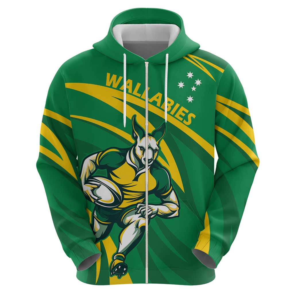 Personalized Australia Rugby Champion Hoodie Wallabies Mascot with Sporty Style LT9
