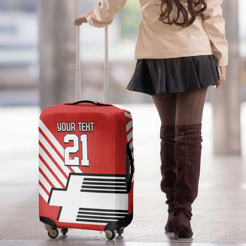 Swiss Football Custom Luggage Cover 1990-1992 Retro Red Switzerland Vintage LT9