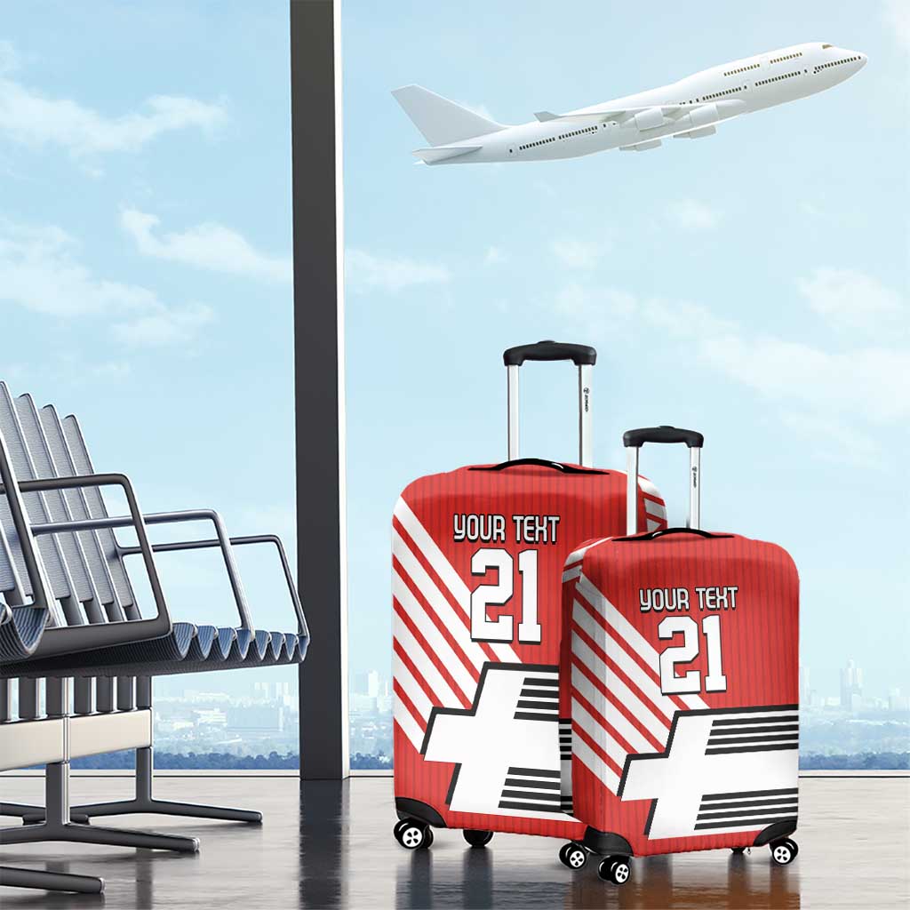 Swiss Football Custom Luggage Cover 1990-1992 Retro Red Switzerland Vintage LT9