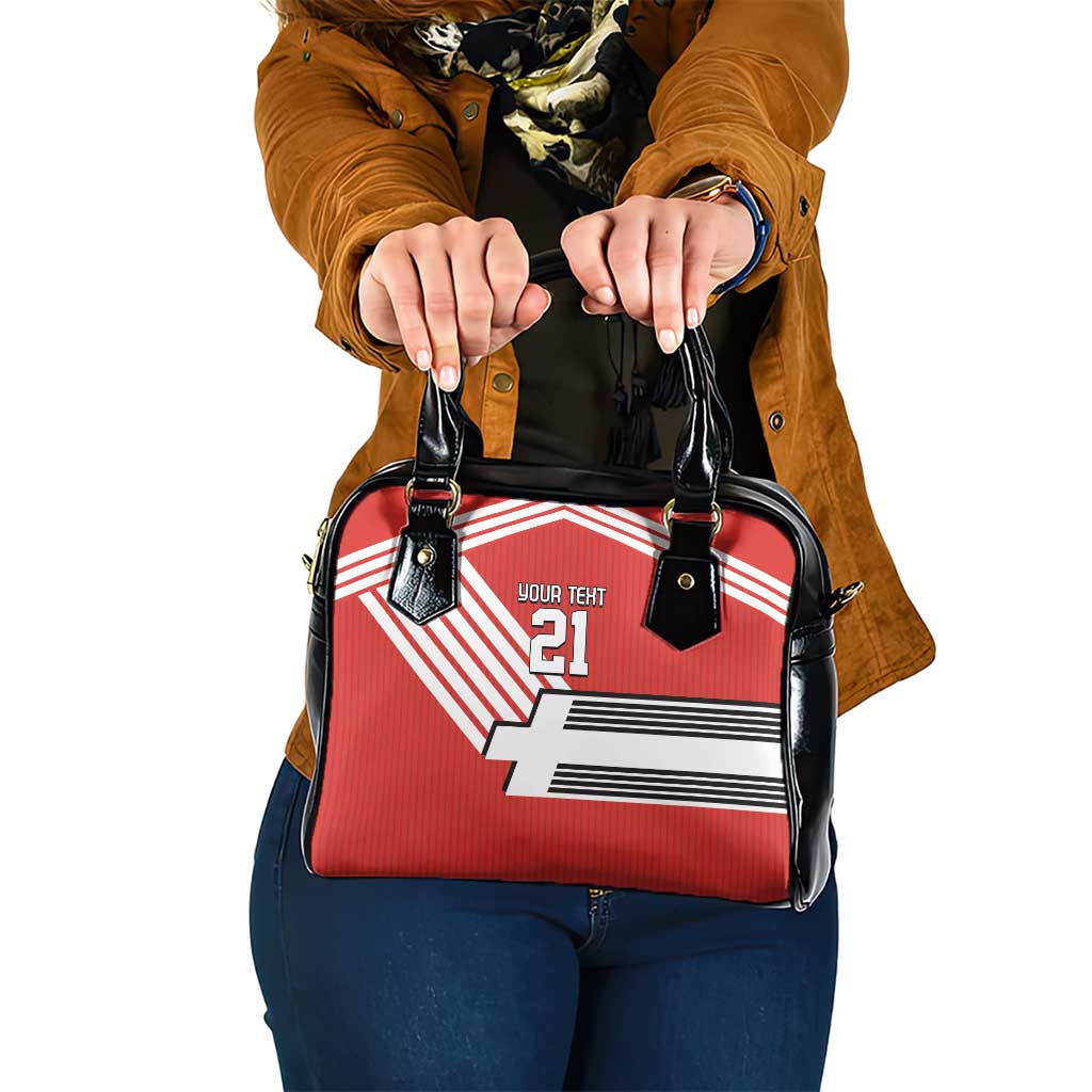 Swiss Football Custom Shoulder Handbag 1990-1992 Retro Red Switzerland Vintage LT9