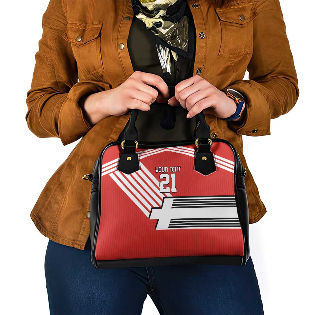 Swiss Football Custom Shoulder Handbag 1990-1992 Retro Red Switzerland Vintage LT9