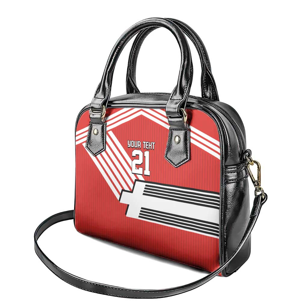 Swiss Football Custom Shoulder Handbag 1990-1992 Retro Red Switzerland Vintage LT9