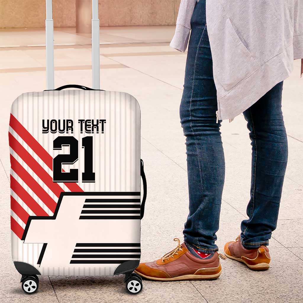 Swiss Football Custom Luggage Cover 1990-1992 Retro White Switzerland Vintage LT9