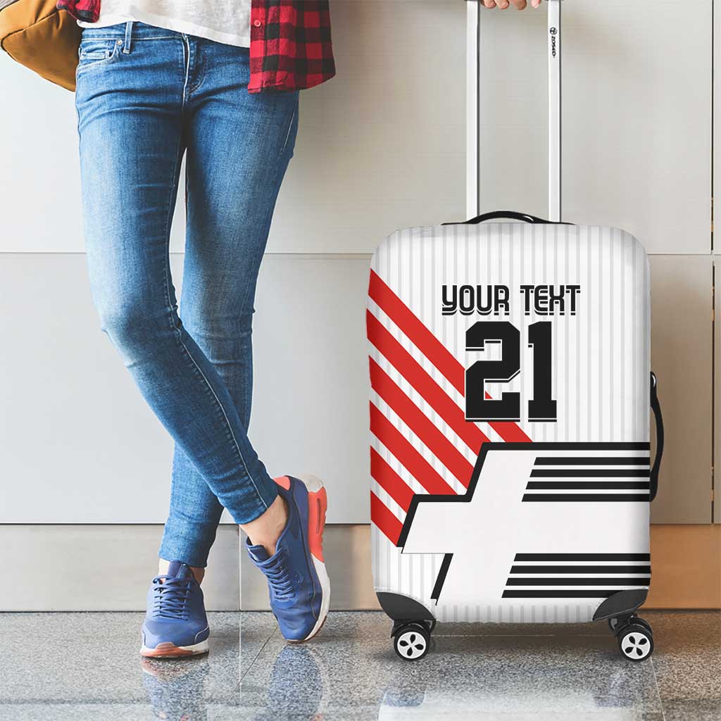 Swiss Football Custom Luggage Cover 1990-1992 Retro White Switzerland Vintage LT9