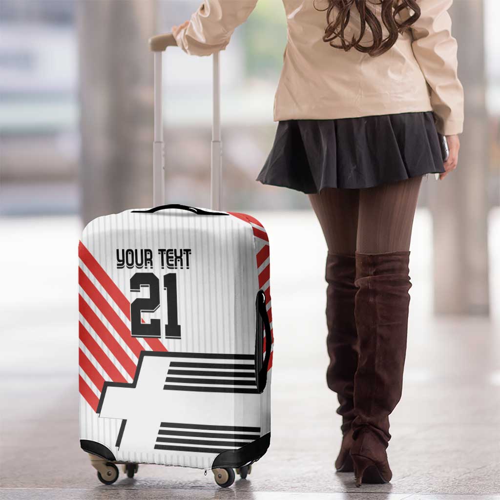 Swiss Football Custom Luggage Cover 1990-1992 Retro White Switzerland Vintage LT9