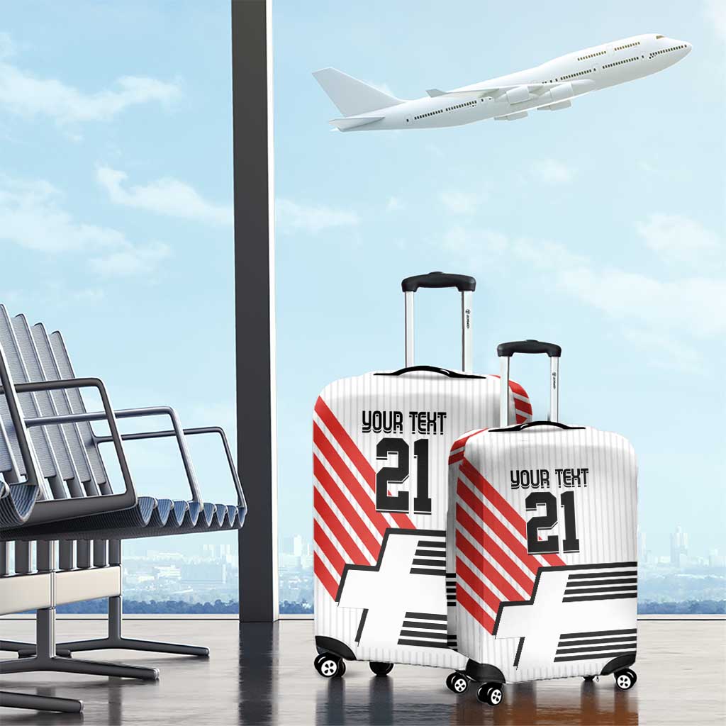 Swiss Football Custom Luggage Cover 1990-1992 Retro White Switzerland Vintage LT9
