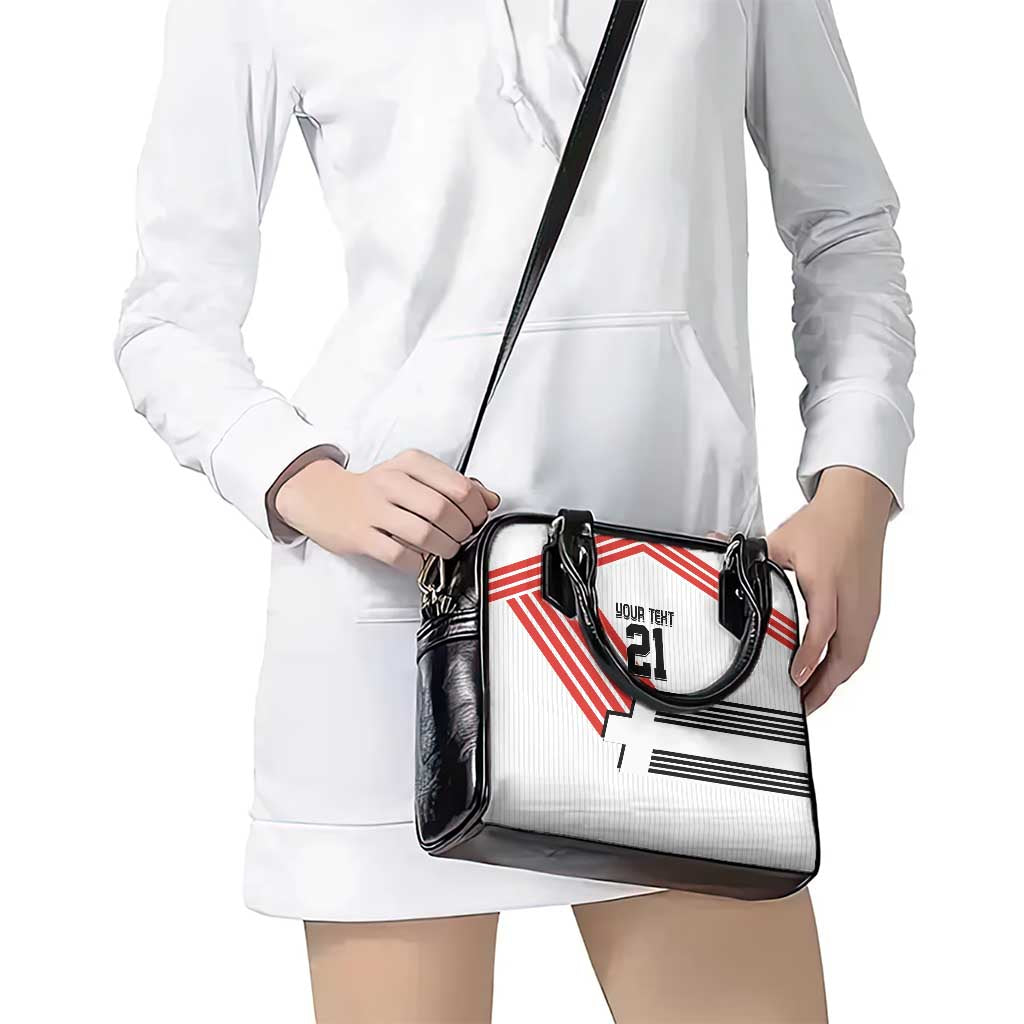 Swiss Football Custom Shoulder Handbag 1990-1992 Retro White Switzerland Vintage LT9