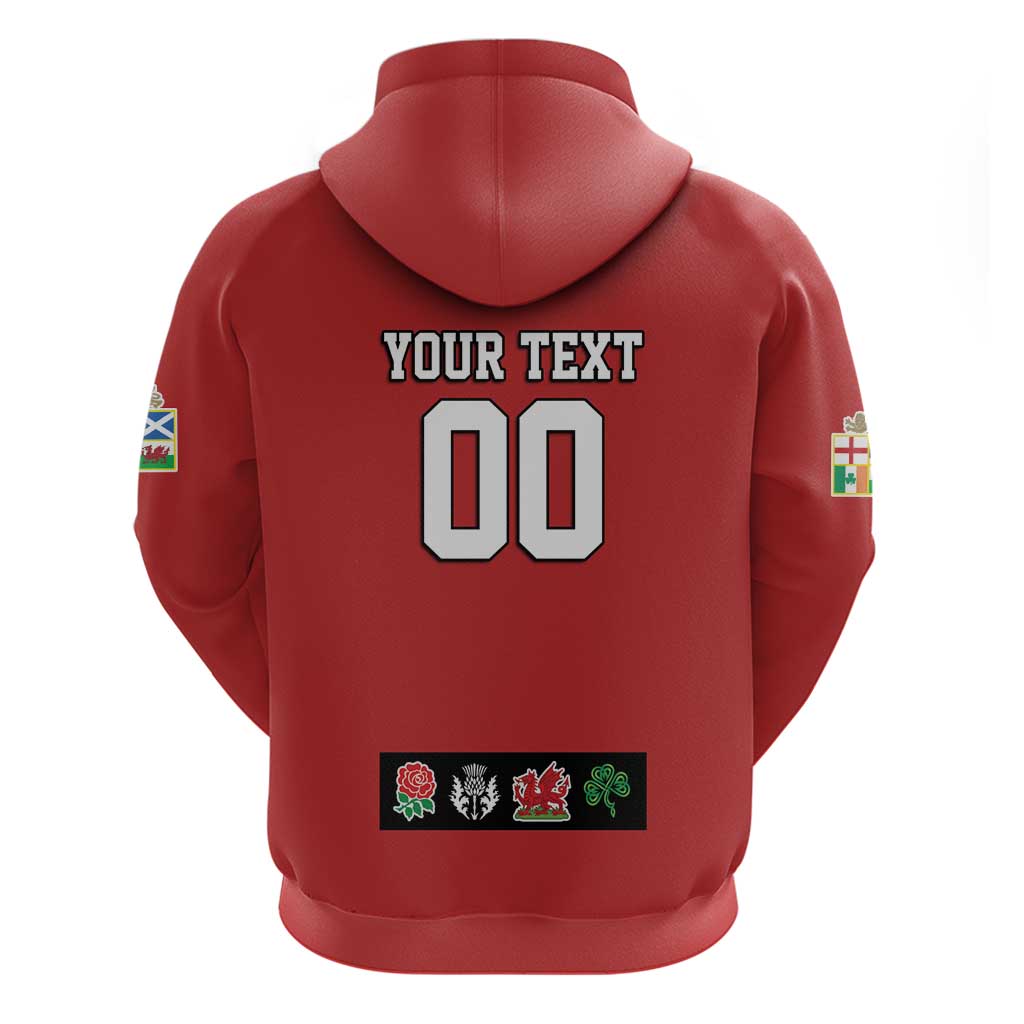 Custom British Lions Hoodie Combination of England Irish Scottish Welsh LT9