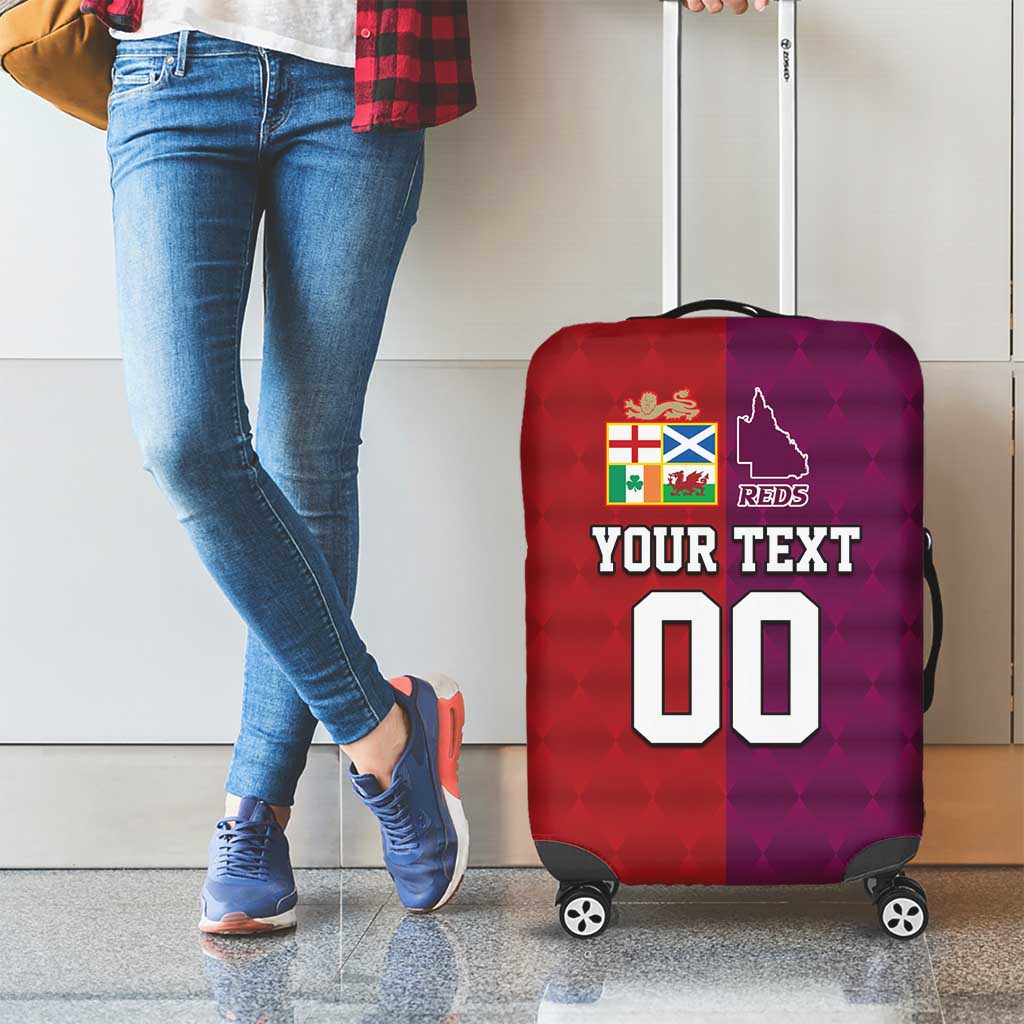 Custom British Lions Australia Queensland Luggage Cover Sporty Style LT9