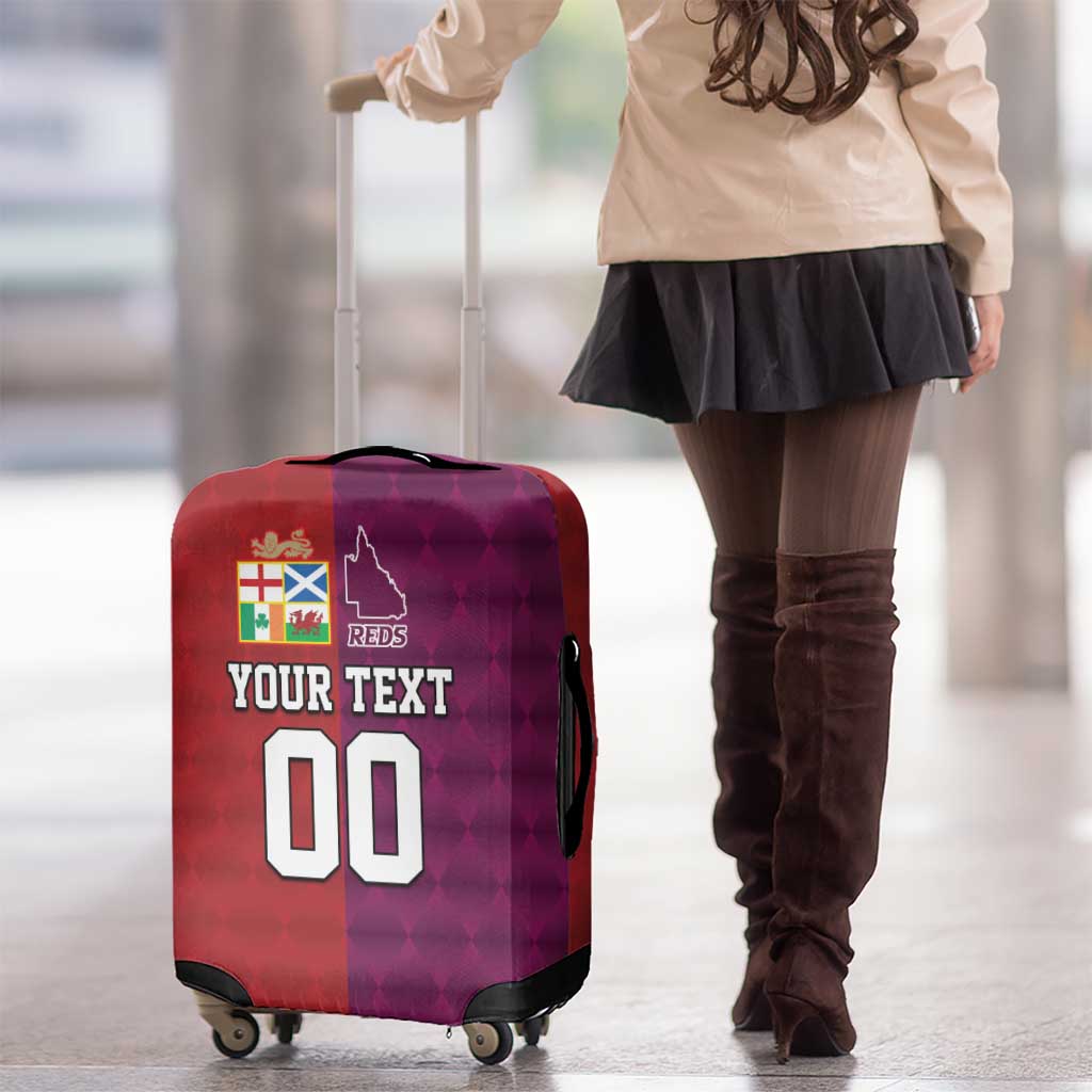 Custom British Lions Australia Queensland Luggage Cover Sporty Style LT9