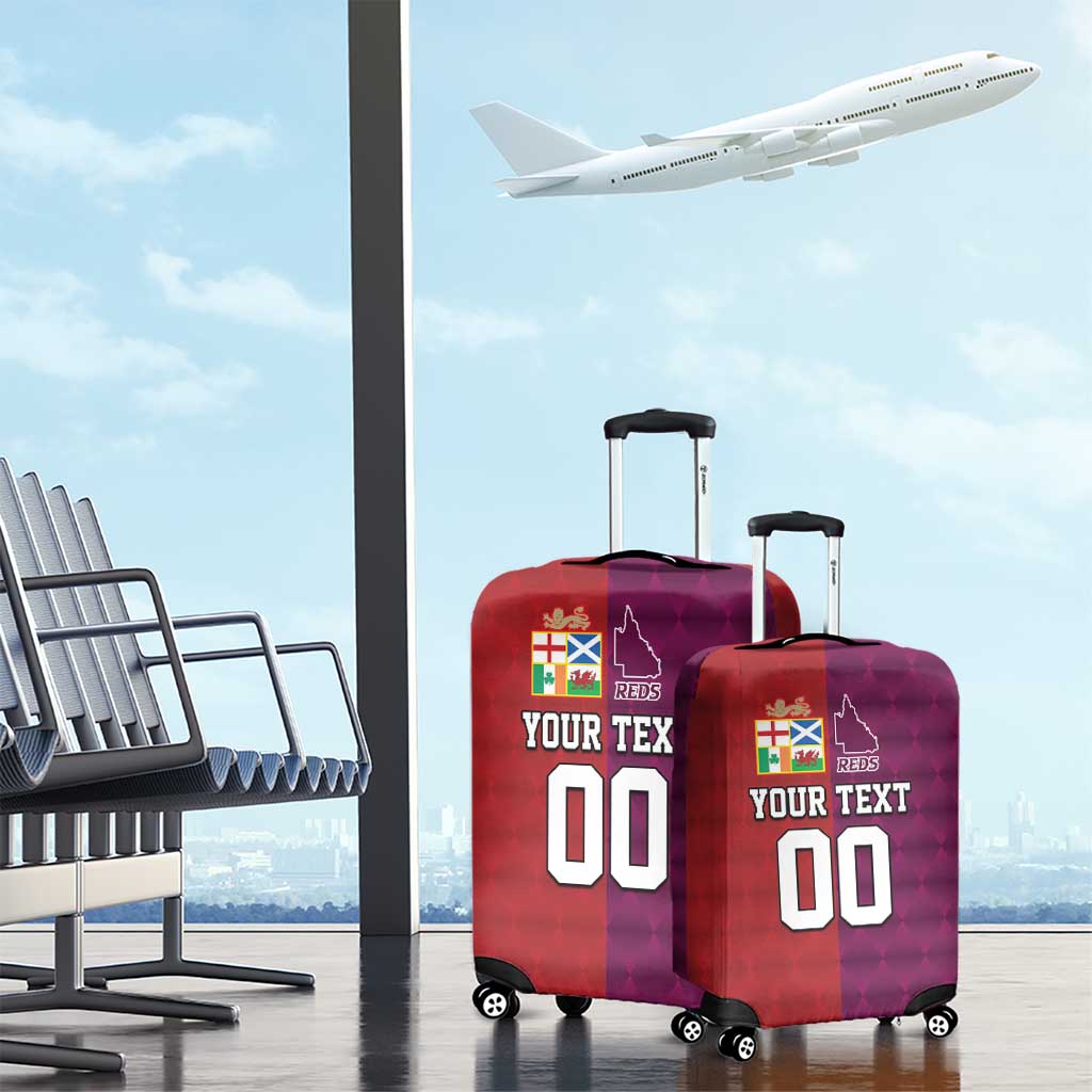 Custom British Lions Australia Queensland Luggage Cover Sporty Style LT9