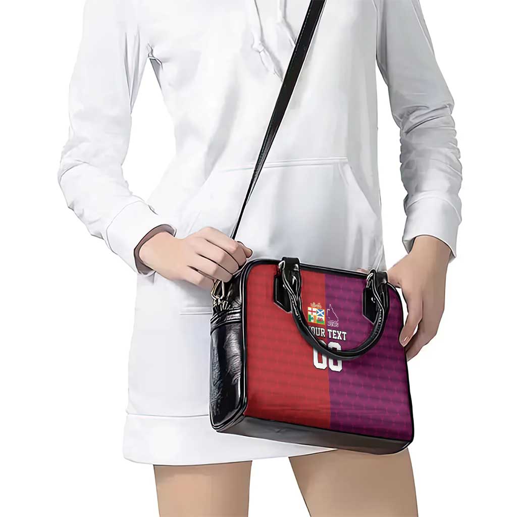 Custom British Lions Australia Queensland Shoulder Handbag Sporty Style LT9