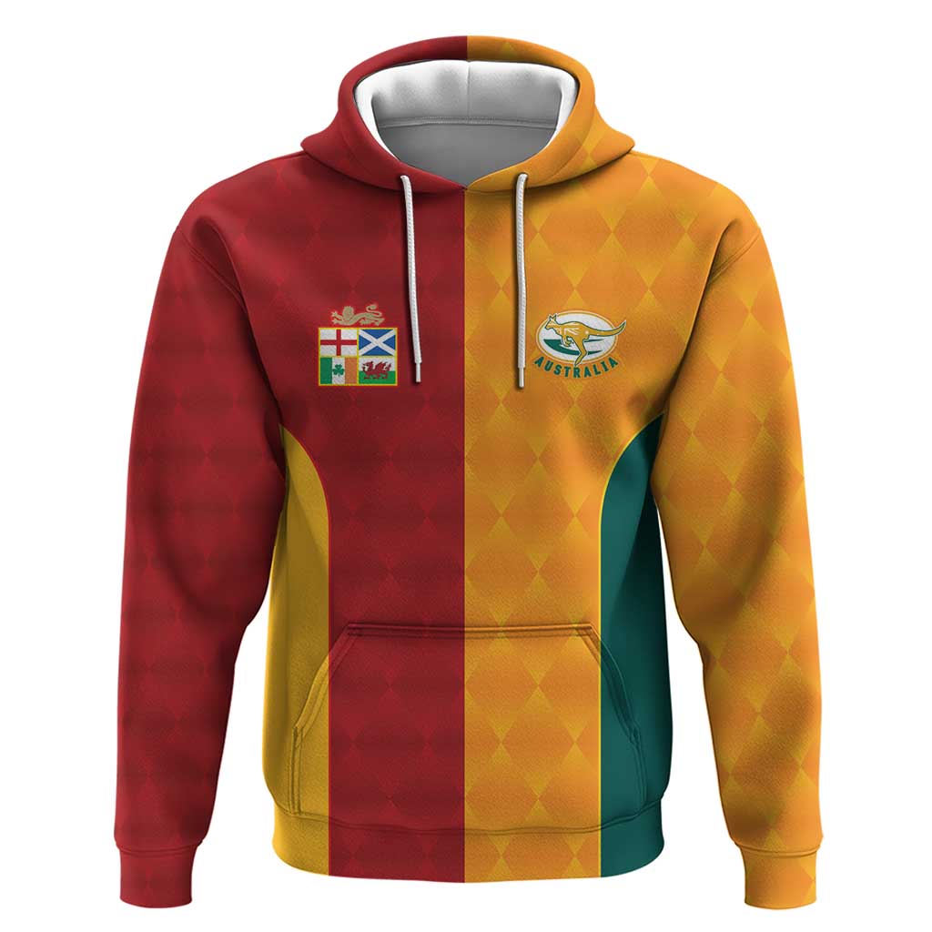 Custom British Lions Australia Wallabies Hoodie Sporty Style LT9