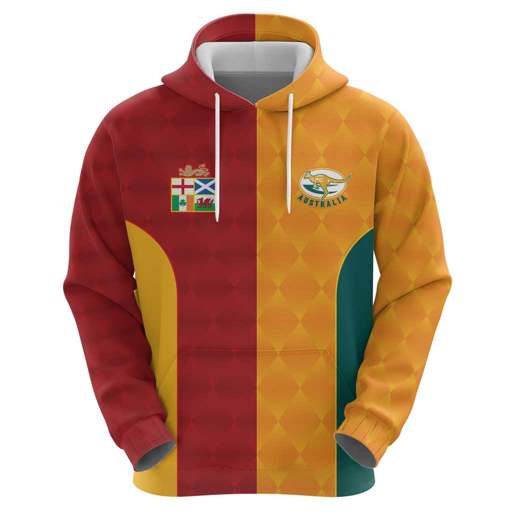 Custom British Lions Australia Wallabies Hoodie Sporty Style LT9