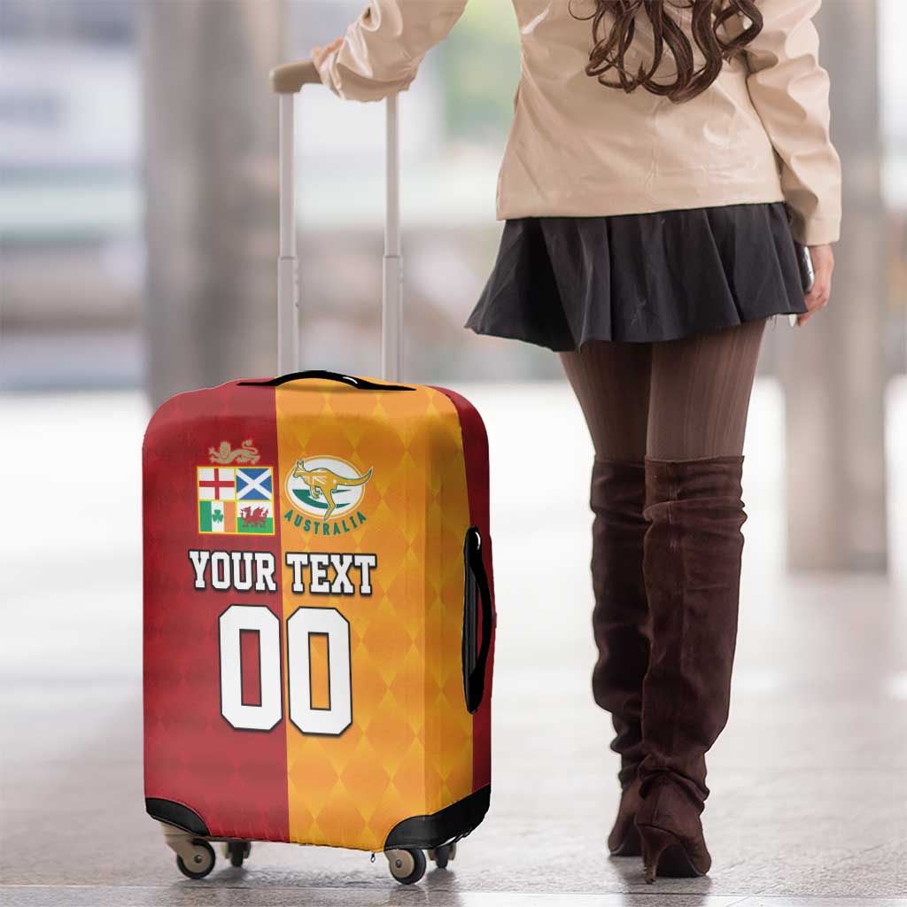 Custom British Lions Australia Wallabies Luggage Cover Sporty Style LT9