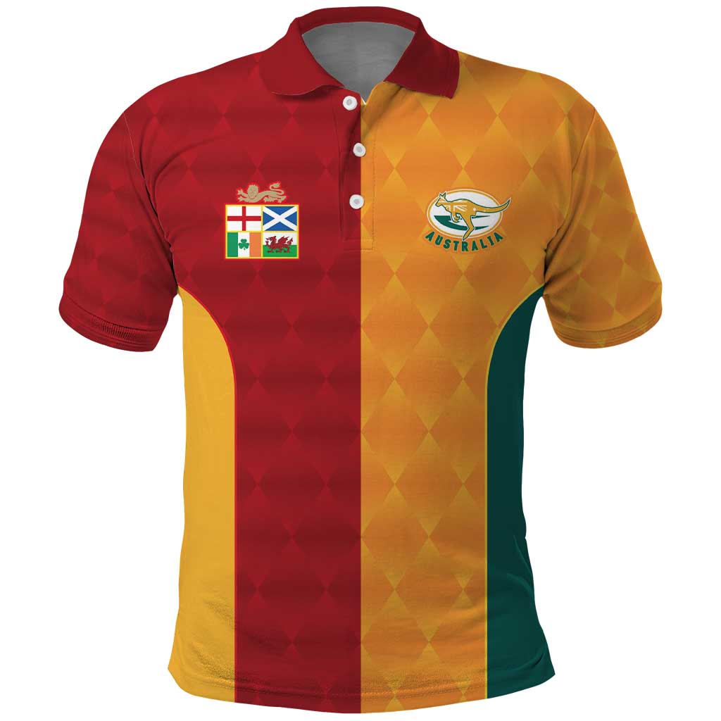 Custom British Lions Australia Wallabies Polo Shirt Sporty Style LT9