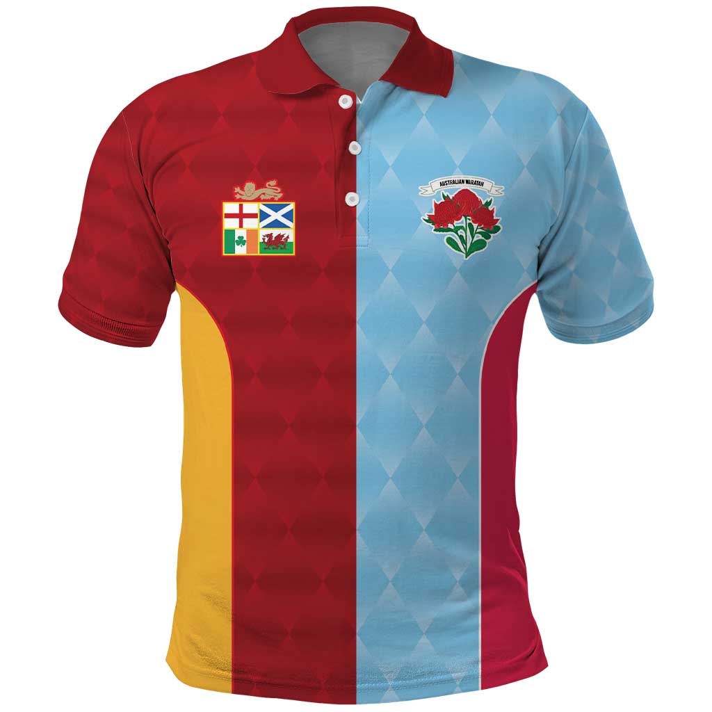 Custom British Lions Australia Waratahs Polo Shirt Sporty Style LT9