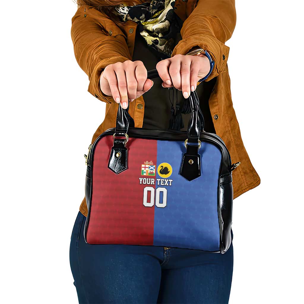 Custom British Lions Australia Western Force Shoulder Handbag Sporty Style LT9