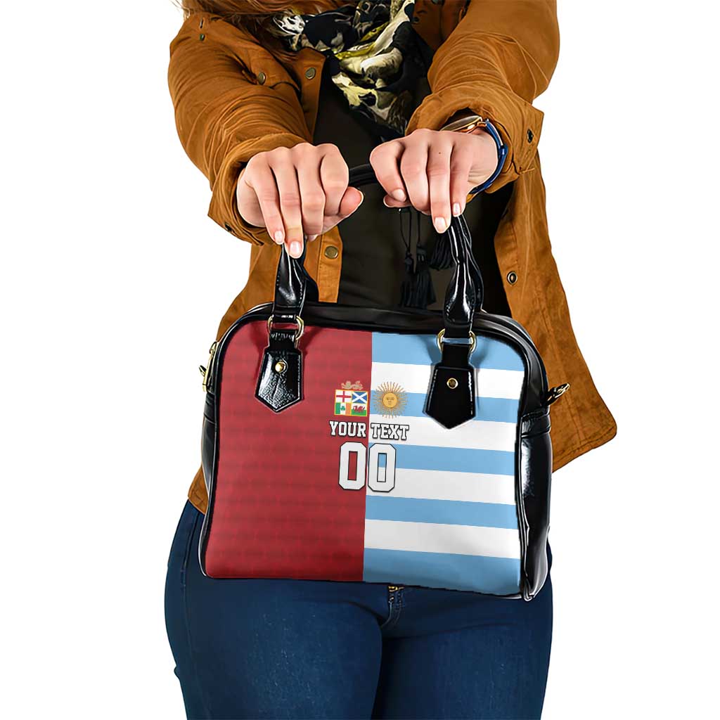 Custom British Lions-Argentina Shoulder Handbag Sporty Style LT9