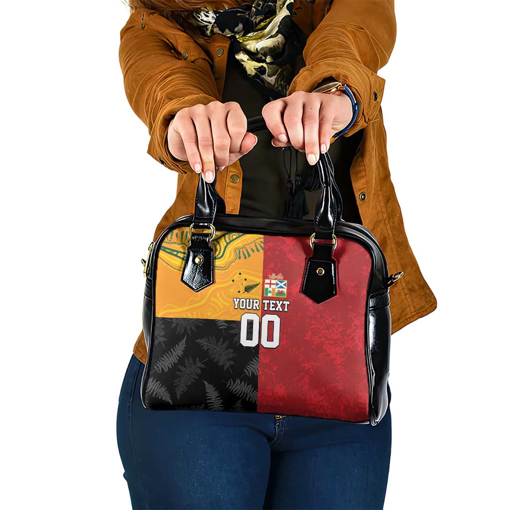 Custom British Lions-AUNZ Shoulder Handbag Australia-New Zealand Indigenous Motif LT9