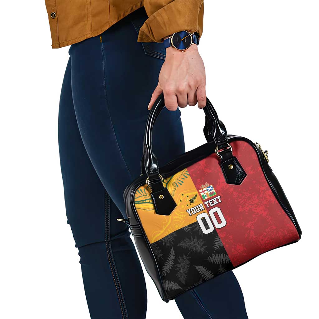 Custom British Lions-AUNZ Shoulder Handbag Australia-New Zealand Indigenous Motif LT9
