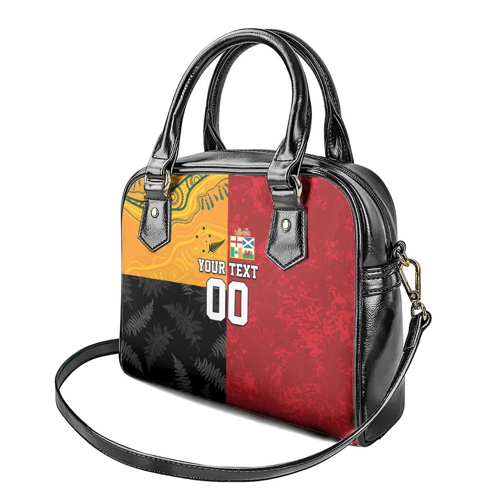 Custom British Lions-AUNZ Shoulder Handbag Australia-New Zealand Indigenous Motif LT9