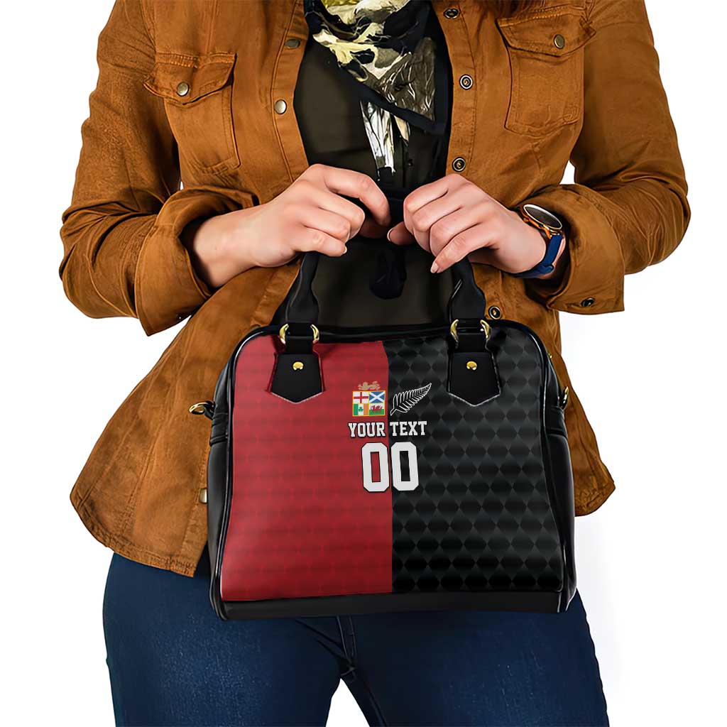 Custom British Lions New Zealand Shoulder Handbag Sporty Style LT9