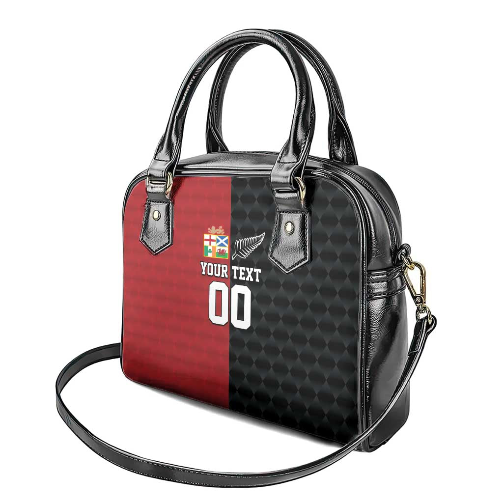 Custom British Lions New Zealand Shoulder Handbag Sporty Style LT9