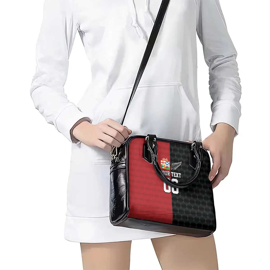 Custom British Lions New Zealand Shoulder Handbag Sporty Style LT9