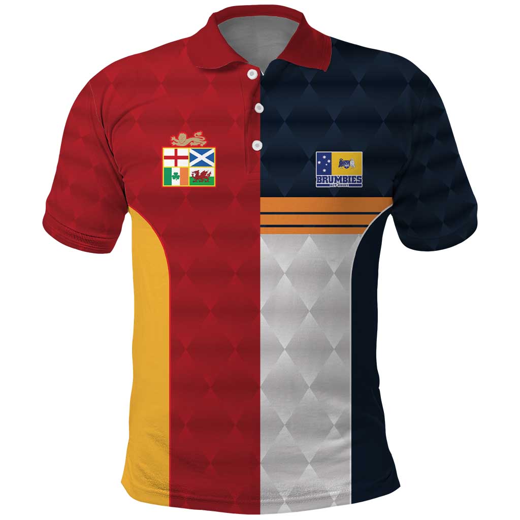 Custom British Lions Australia ACT Polo Shirt Sporty Style LT9