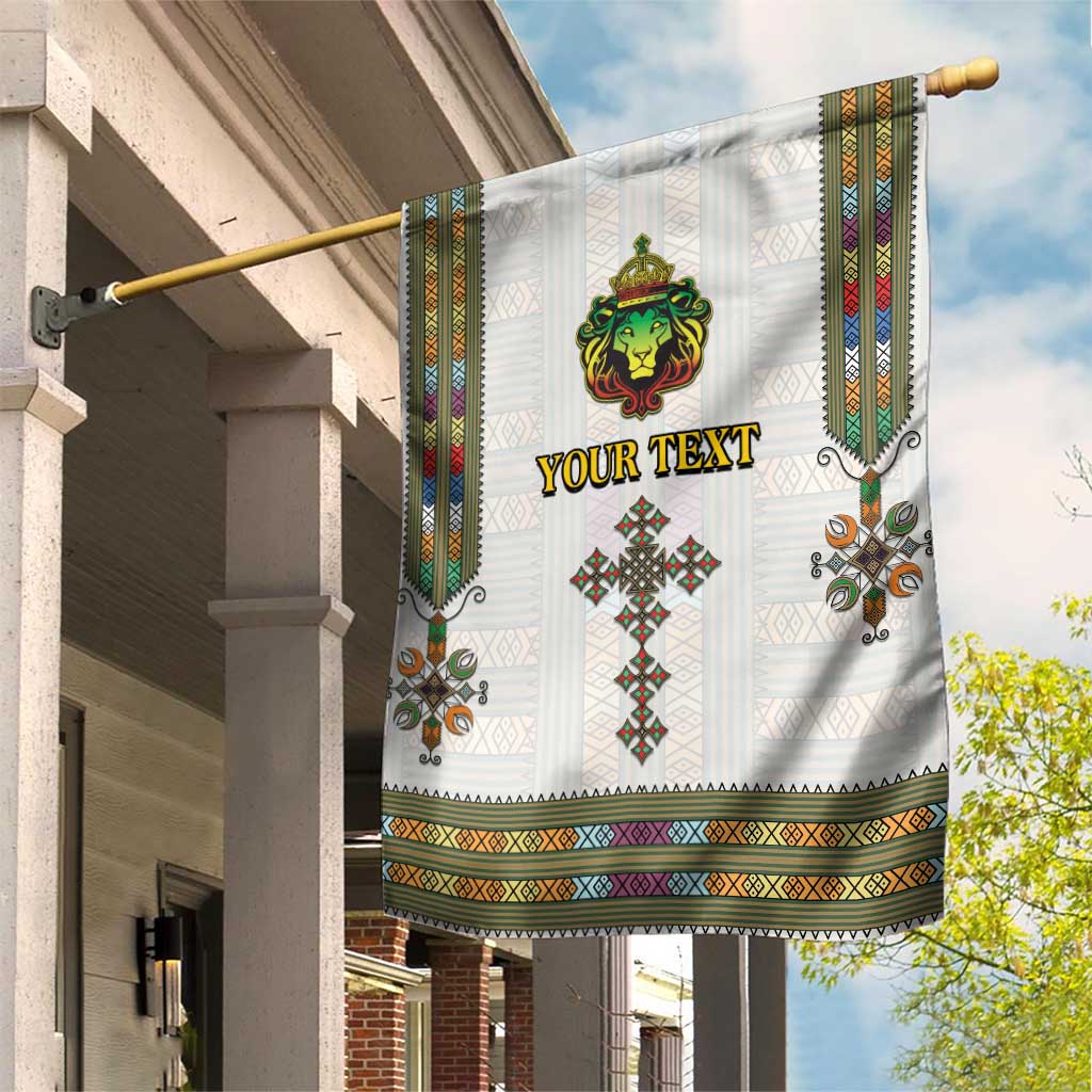 Personalized Ethiopia Lion Of Judah Garden Flag Tibeb Style LT9