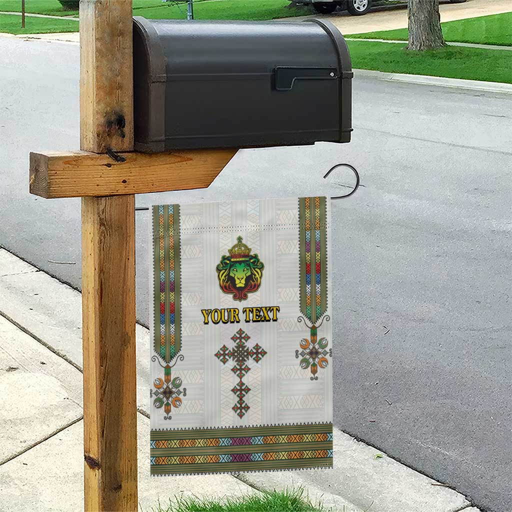 Personalized Ethiopia Lion Of Judah Garden Flag Tibeb Style LT9