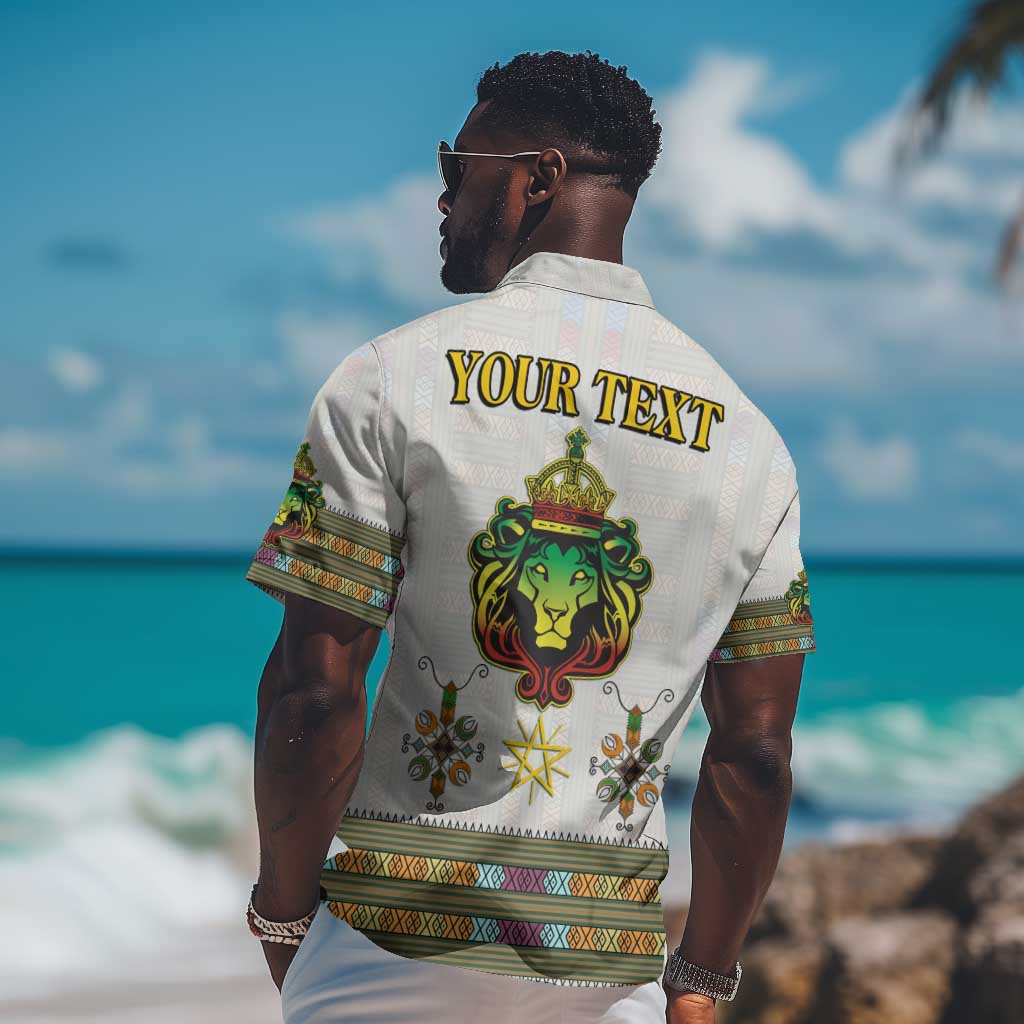 Personalized Ethiopia Lion Of Judah Hawaiian Shirt Tibeb Style LT9